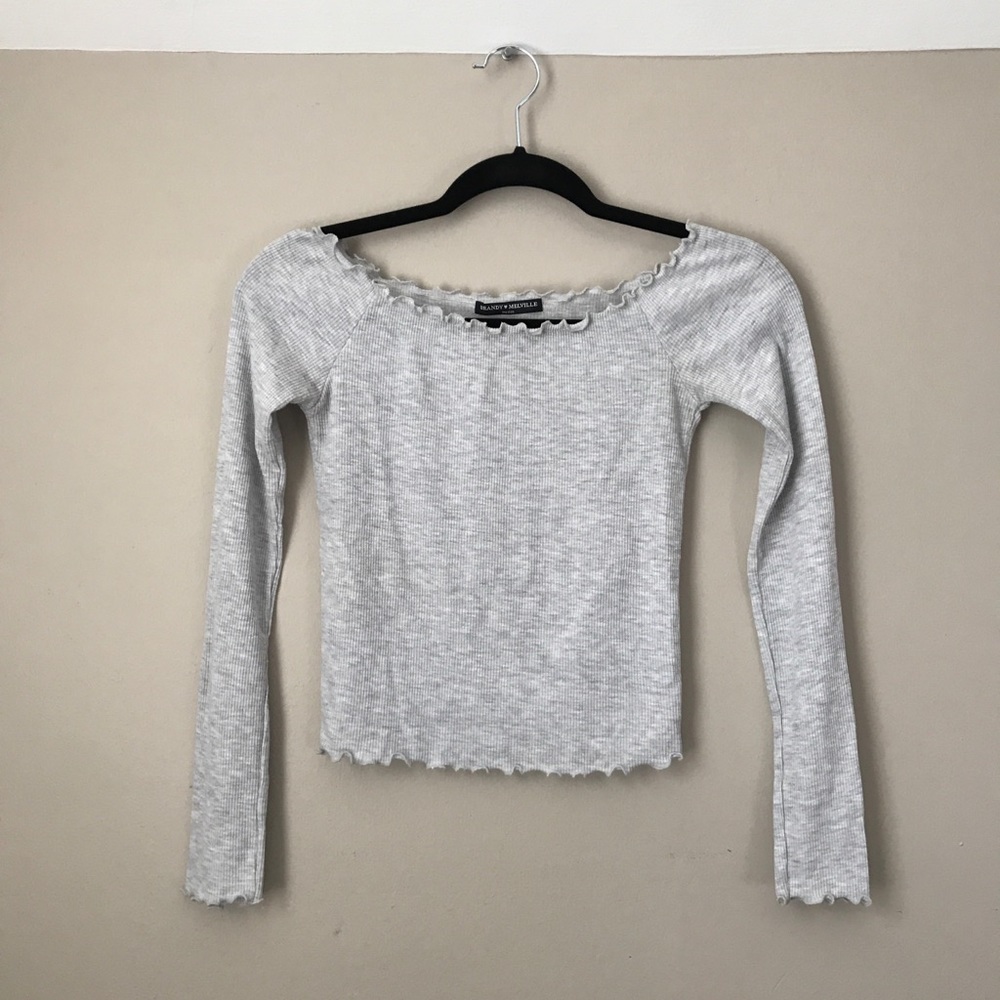 Brandy Melville Off the Shoulder Crop Top